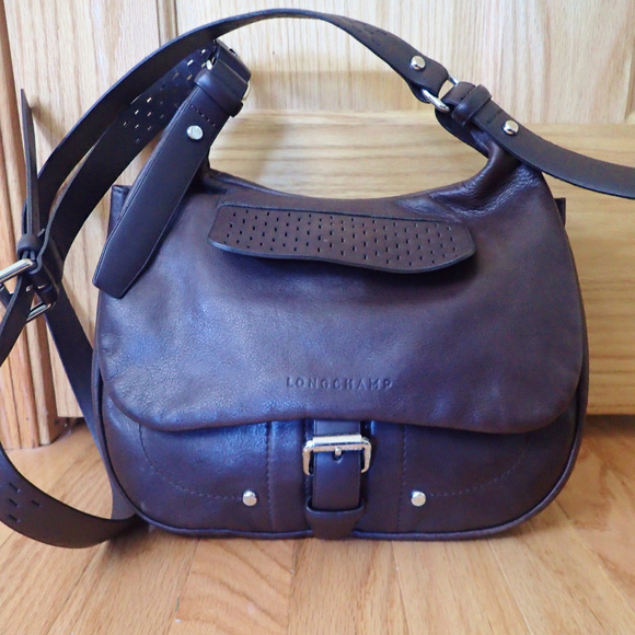 Longchamp Handbags - Longchamp Balzane Leather Crossbody Bag